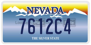 7612C4  license plate in NV