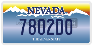 7802D0  license plate in NV