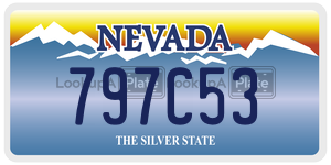 797C53 license plate in Nevada