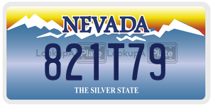 821T79  license plate in NV