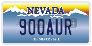 900AUR  license plate in NV