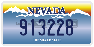913228  license plate in NV