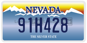 91H428 license plate in Nevada