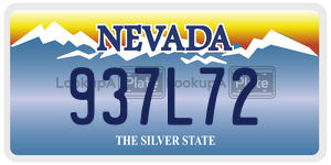 937L72  license plate in NV