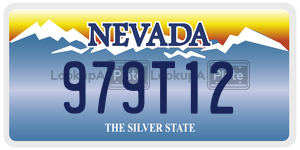 979T12 license plate in Nevada