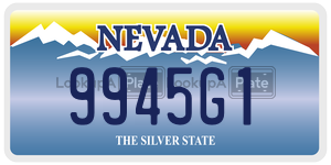 9945G1  license plate in NV
