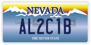 AL2C1B  license plate in NV