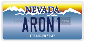 ARON1 license plate in Nevada