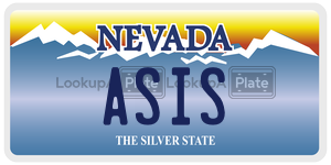 ASIS  license plate in NV
