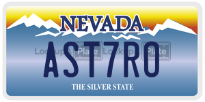 AST7RO  license plate in NV