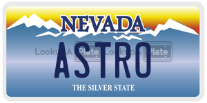 ASTRO  license plate in NV
