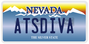 ATSDIVA license plate in Nevada