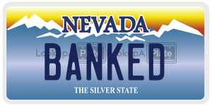 BANKED  license plate in NV
