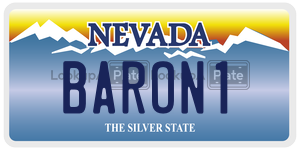 BARON1 license plate in Nevada