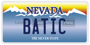 BATIC  license plate in NV