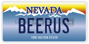 BEERUS  license plate in NV