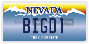 BIGD1  license plate in NV