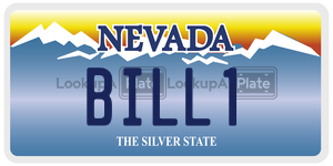 BILL1  license plate in NV