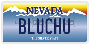 BLUCHU license plate in Nevada