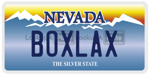 BOXLAX  license plate in NV