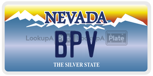 BPV license plate in Nevada