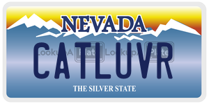 CATLUVR  license plate in NV