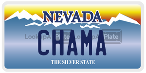 CHAMA license plate in Nevada