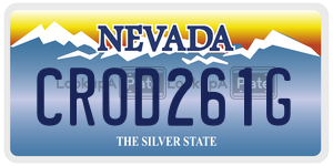 CROD261G  license plate in NV