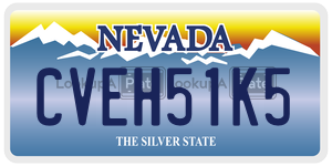 CVEH51K5 license plate in Nevada