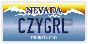 CZYGRL license plate in Nevada