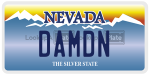 DAMDN  license plate in NV