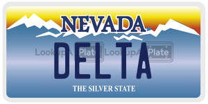 DELTA  license plate in NV