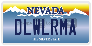 DLWLRMA license plate in Nevada