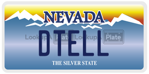 DTELL license plate in Nevada