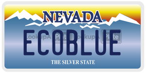 ECOBLUE  license plate in NV