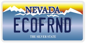 ECOFRND  license plate in NV