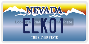 ELKO1  license plate in NV