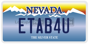 ETAB4U  license plate in NV