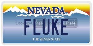 FLUKE license plate in Nevada