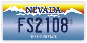 FS2108  license plate in NV