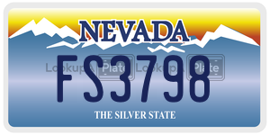 FS3798  license plate in NV