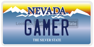 GAMER  license plate in NV