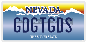 GDGTGDS  license plate in NV