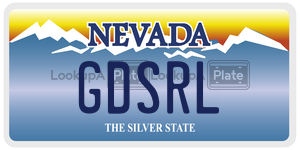 GDSRL license plate in Nevada