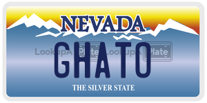 GHATO license plate in Nevada