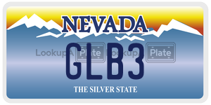 GLB3  license plate in NV
