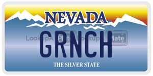 GRNCH license plate in Nevada