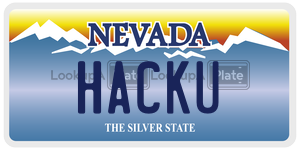 HACKU  license plate in NV