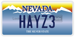 HAYZ3  license plate in NV