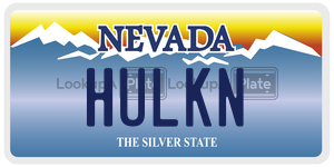 HULKN  license plate in NV